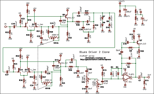 BOSS BD-2 (Blues Driver) ブルースドライバー　MOD