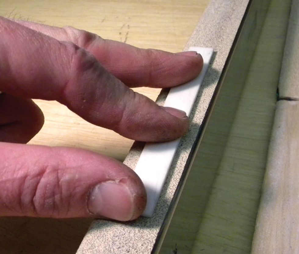 Guitar Shop 101 How to Carve an OpenSlot Saddle Premier Guitar