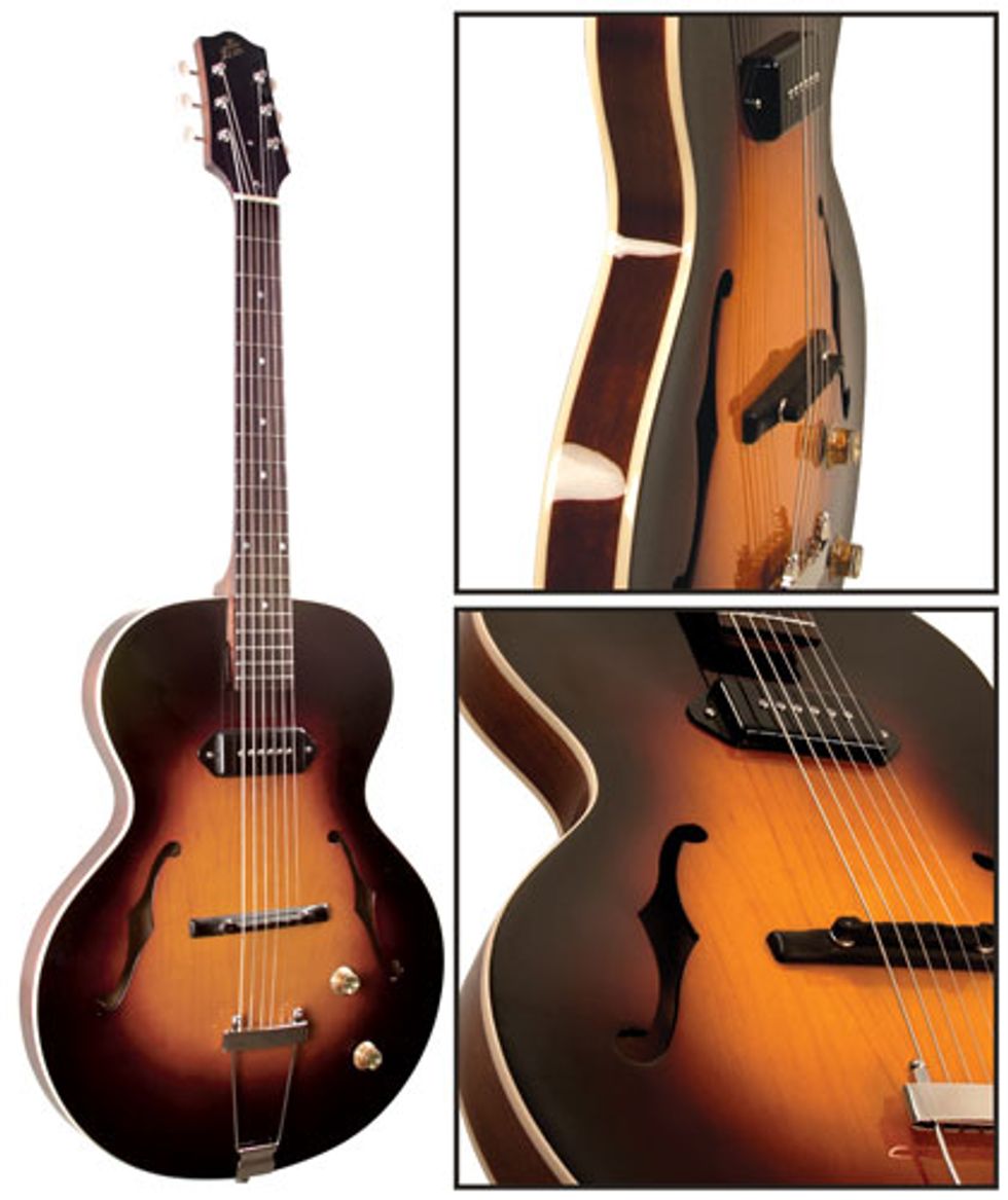 The Loar Introduces the LH301T Thinbody Archtop 20140404 Premier Guitar