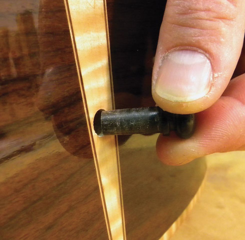 Guitar Shop 101: How to Install a Soundhole Pickup ... electric guitar jack wiring 
