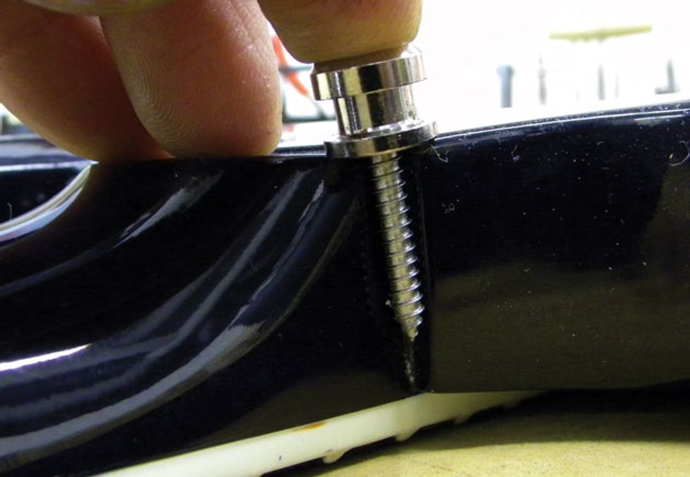 Guitar Shop 101 How To Install Standard And Locking Strap Buttons