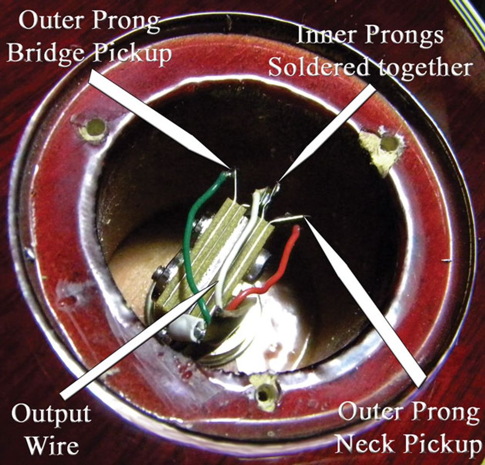 Guitar Shop 101: Tips for Replacing a Gibson-style 3-way ... epiphone bass wiring diagram 