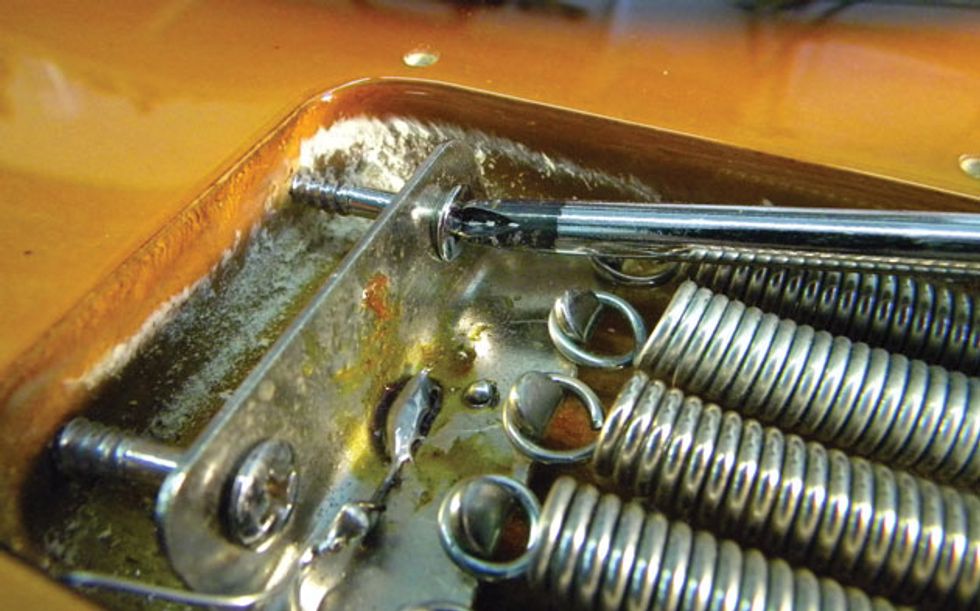 guitar trem stratocaster decking