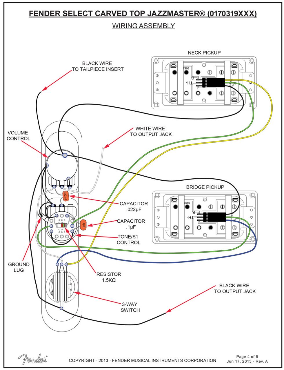 Wiring Diagram For A Fender Thin Line Guitar from www.premierguitar.com