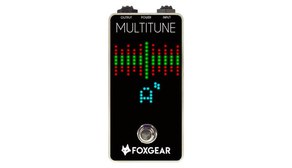 Tuner pedal with top mounted jacks