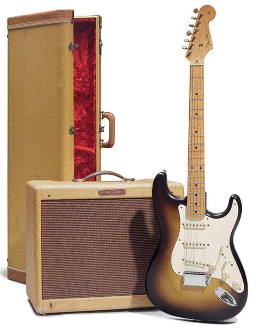 1957 Fender Stratocaster and 1957 Fender Deluxe 5E3