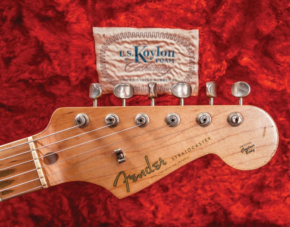 1957 Fender Stratocaster Photo D - headstock