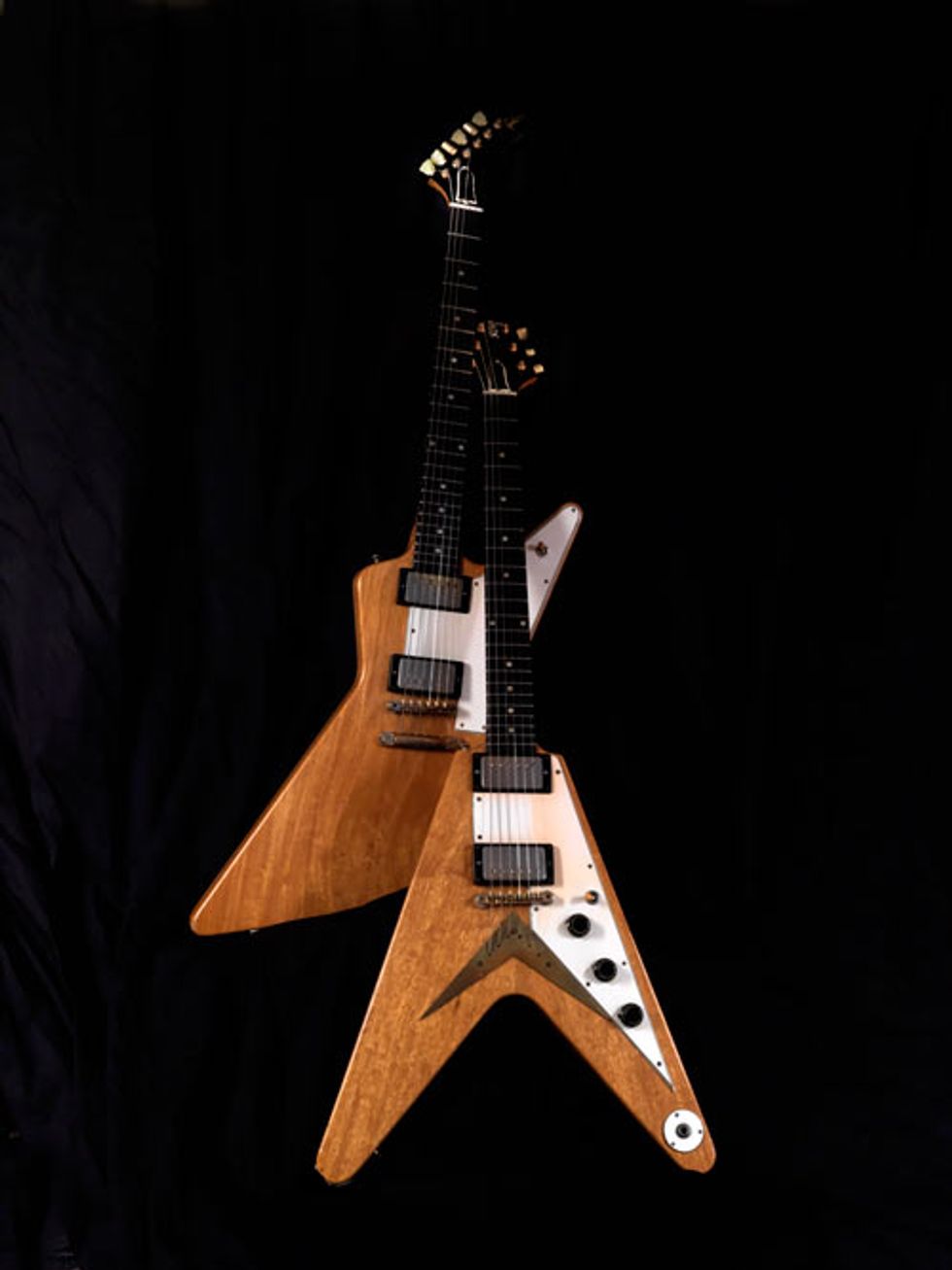 1958 Gibson Explorer and 1958 Gibson Flying V