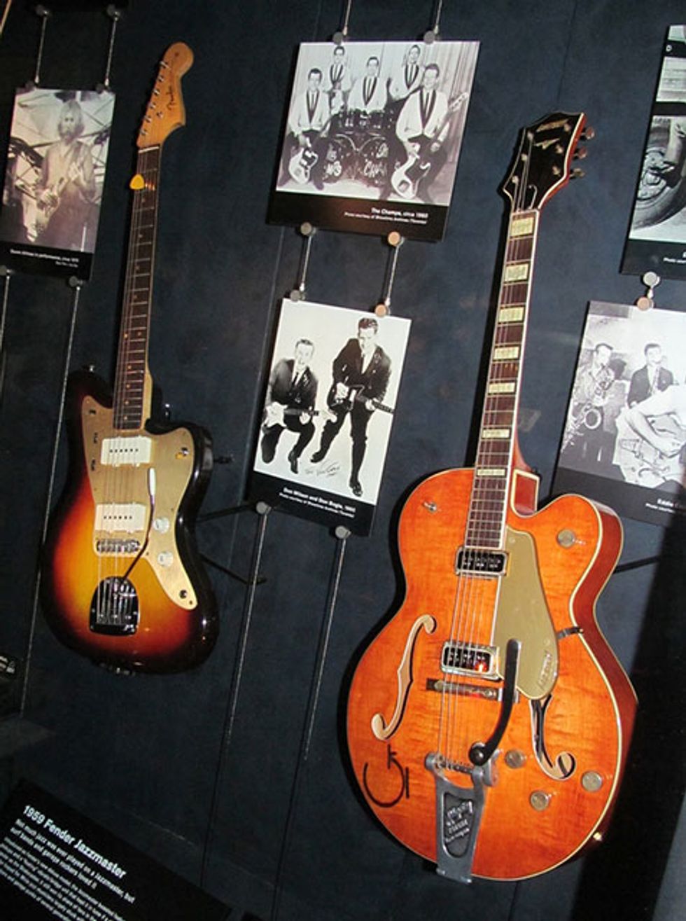 1959 Fender Jazzmaster and 1955 Gretsch 6120