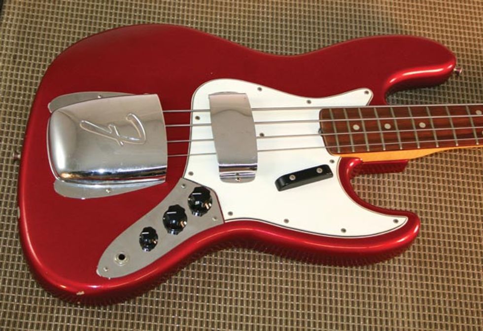 1965 Candy Apple Red Fender Jazz Bass