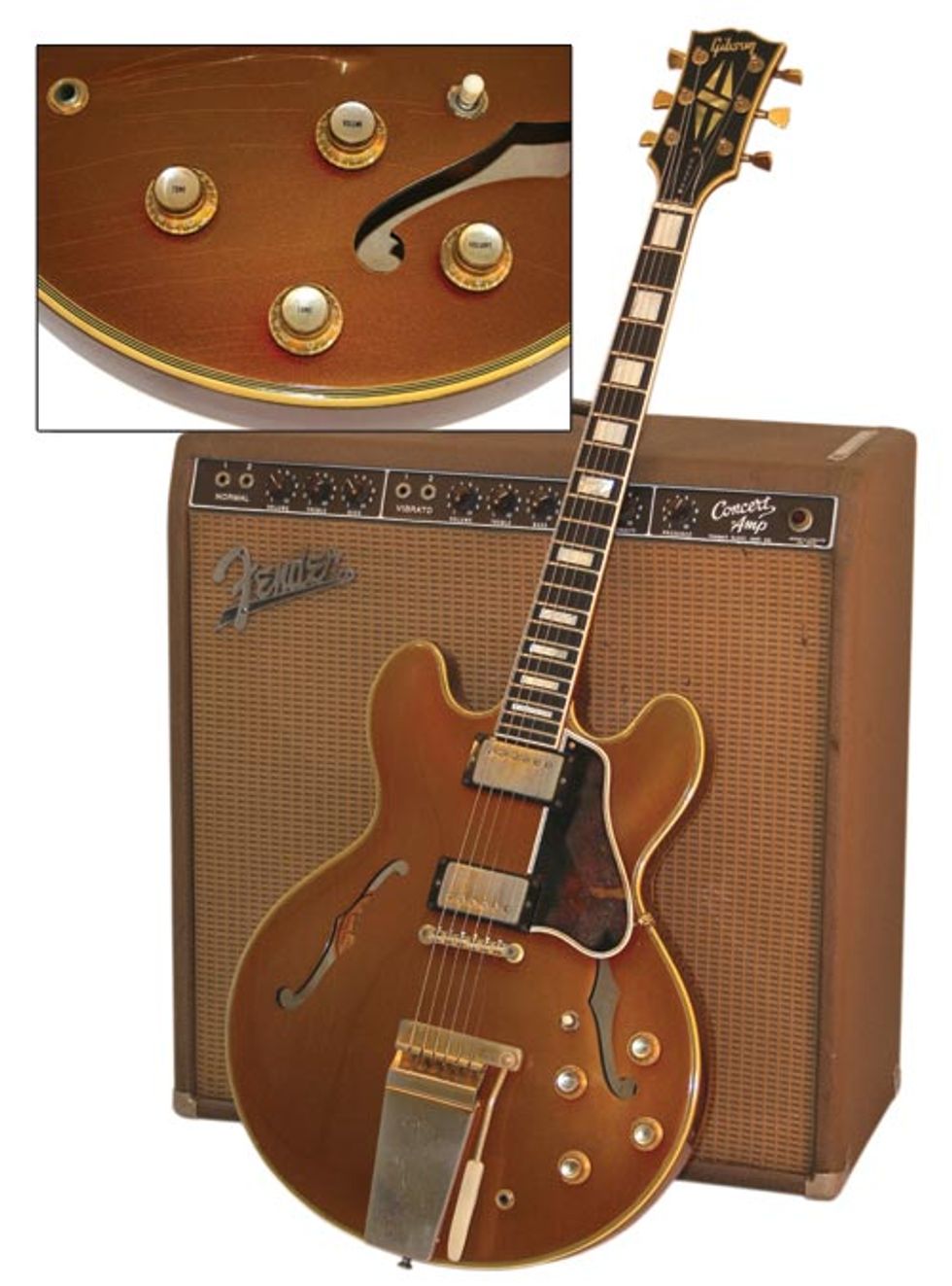 1965 Gibson ES-355 Mono Sparkling Burgundy