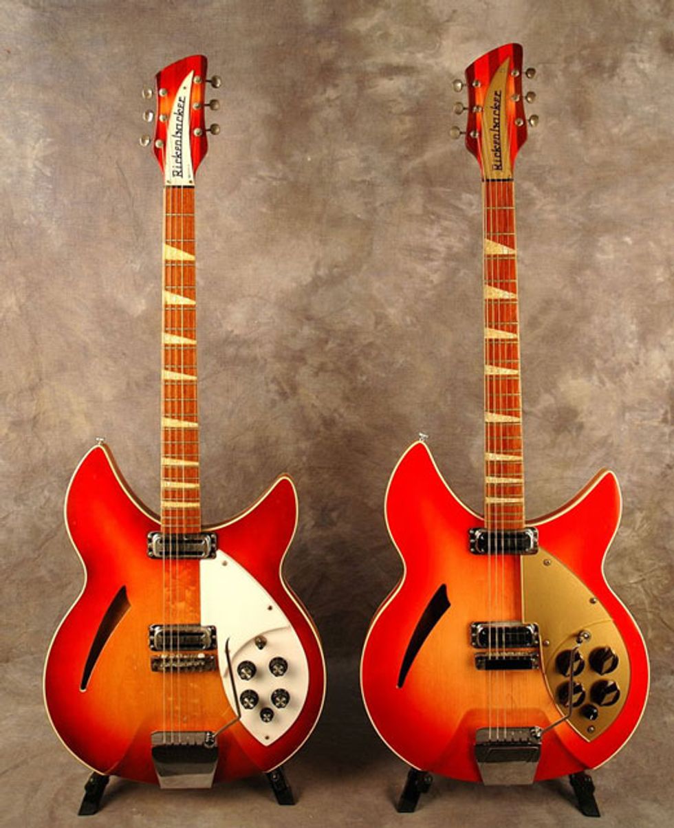 1965 model 365 O.S. and 1961 model 365 рNew Capri,с both in Fireglo
