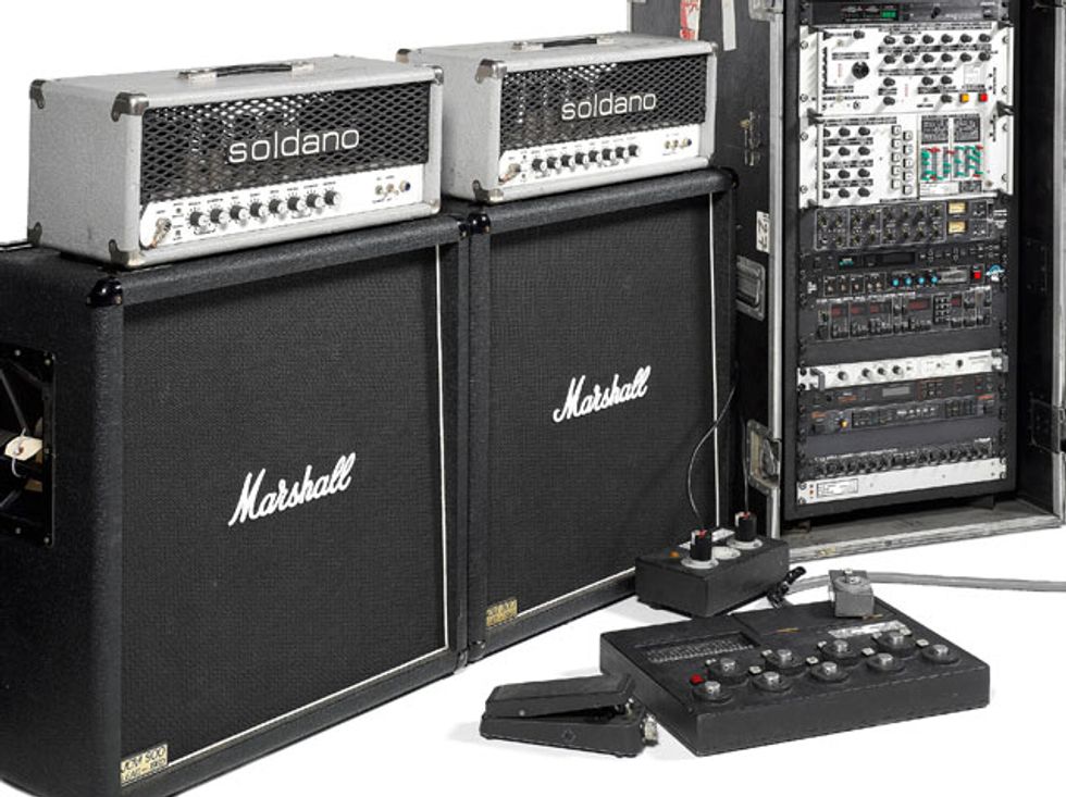 1988/89 Soldano SLO-100/Pete Cornish guitar routing system/effects rack