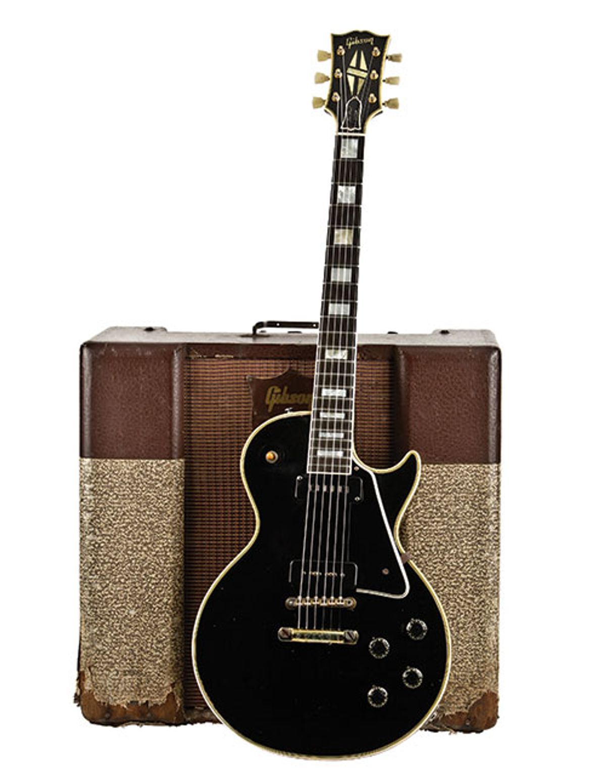 1955 Gibson Les Paul Custom and 1956 Gibson GA-70