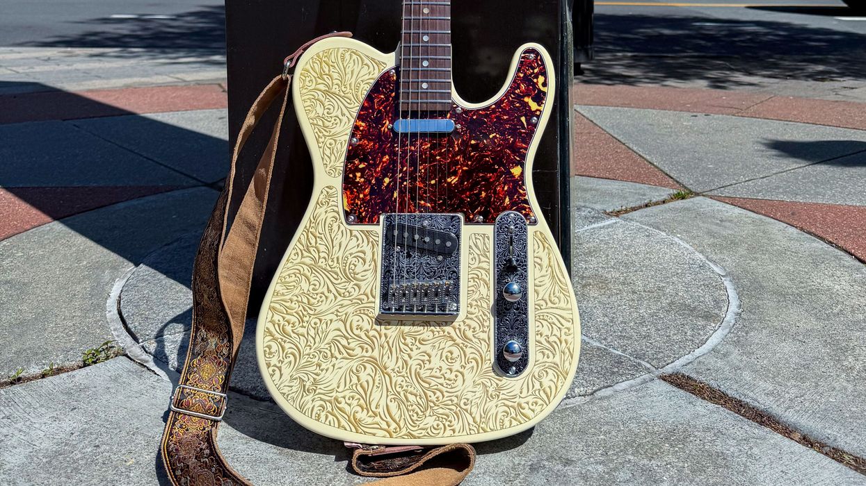 Laser-Engraved Paisley Transforms a Classically Configured T-Style