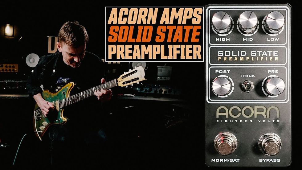 Acorn Amps Solid State Preamplifier // Guitar Pedal Demo Premier Guitar