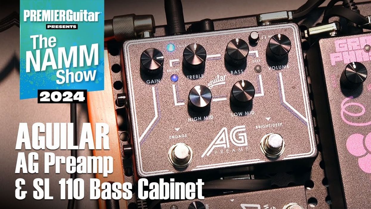 Aguilar AG Preamp & SL 110 Bass Cabinet Demo | NAMM 2024