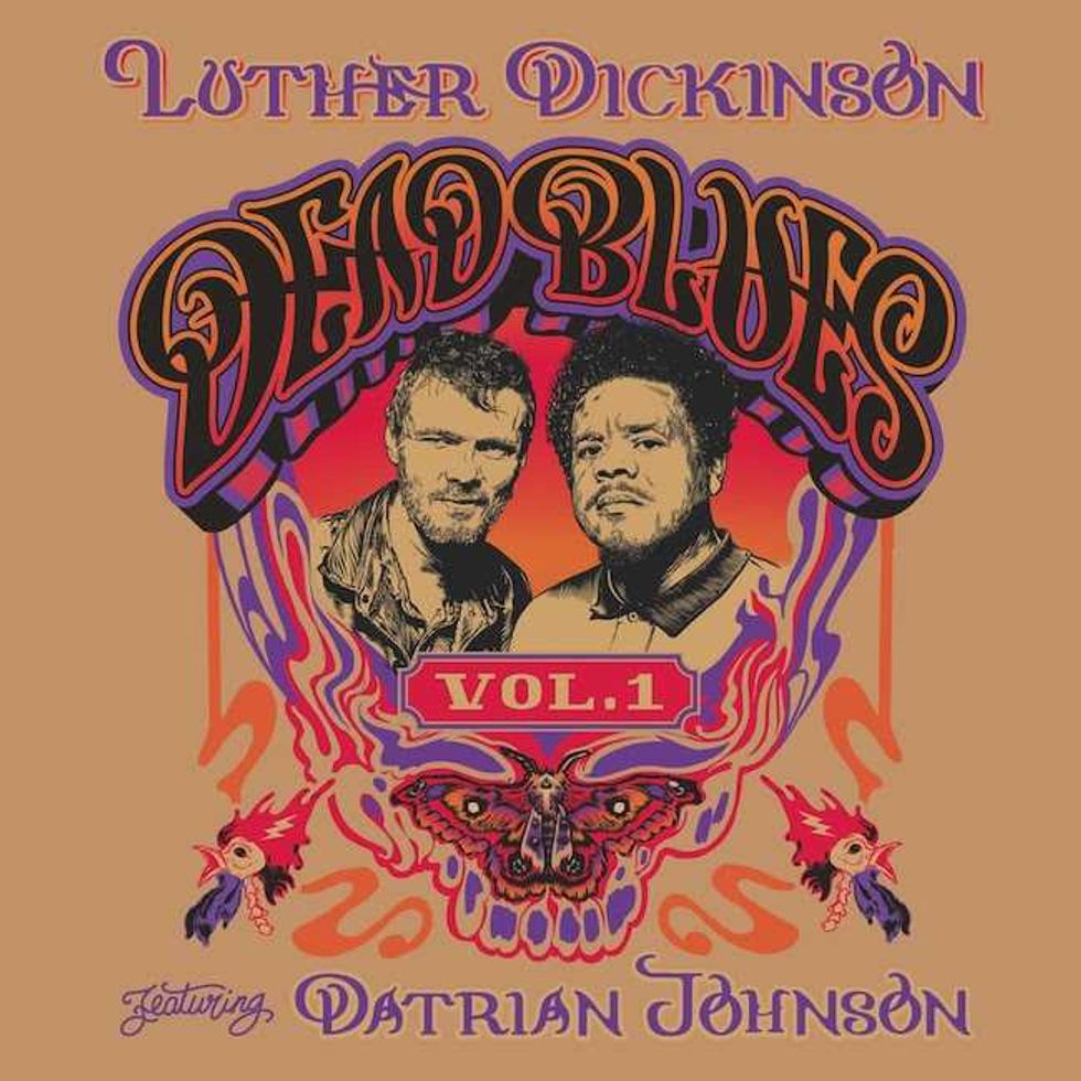 Album cover for "Dead Blues Vol. 1" by Luther Dickinson featuring Datrian Johnson.