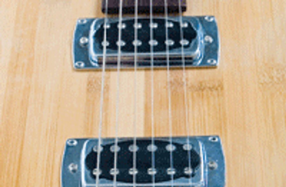 Riffs Quadruple Neck Guitar, Keith Richards Guitar Museum, Bamboo