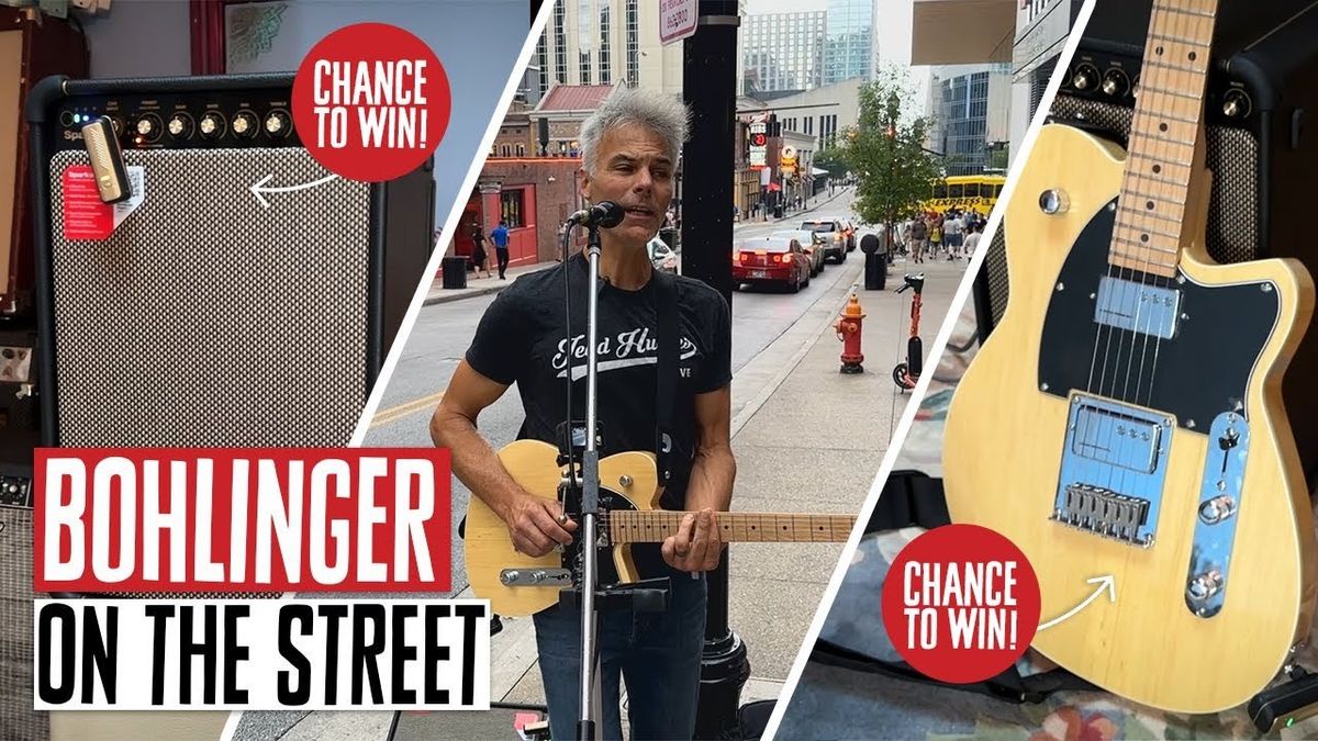 Bohlinger Jams on an Electric Busking Rig in Nashville