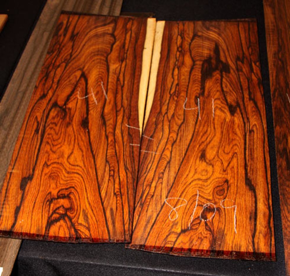 Bookmatched Cocobolo