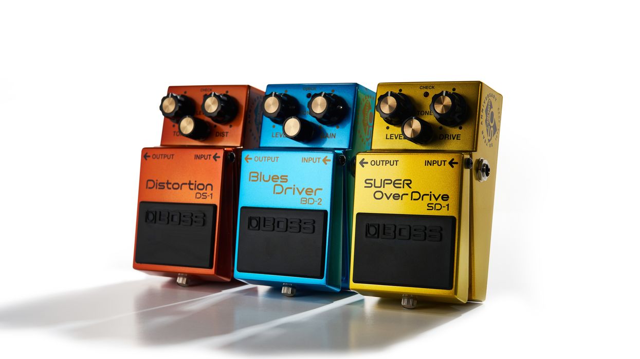 Boss 50th anniversary pedals