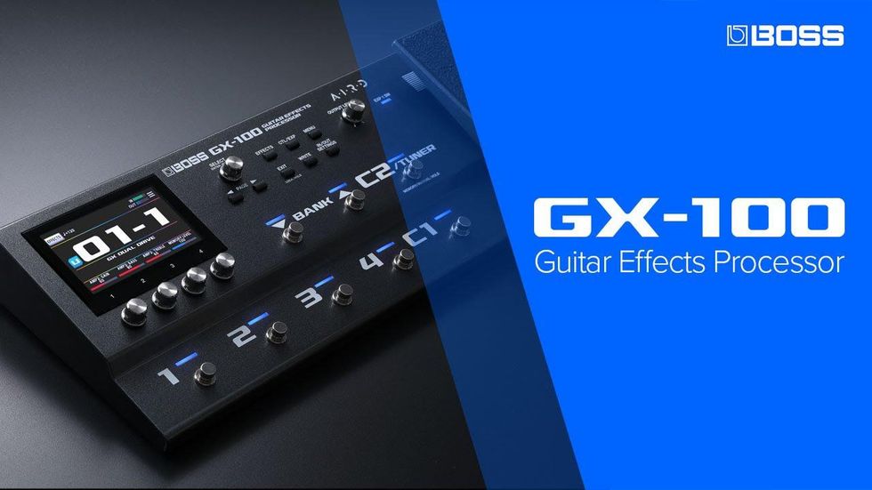 BOSS GX100 Guitar Effects Processor with Color Touch Display Premier