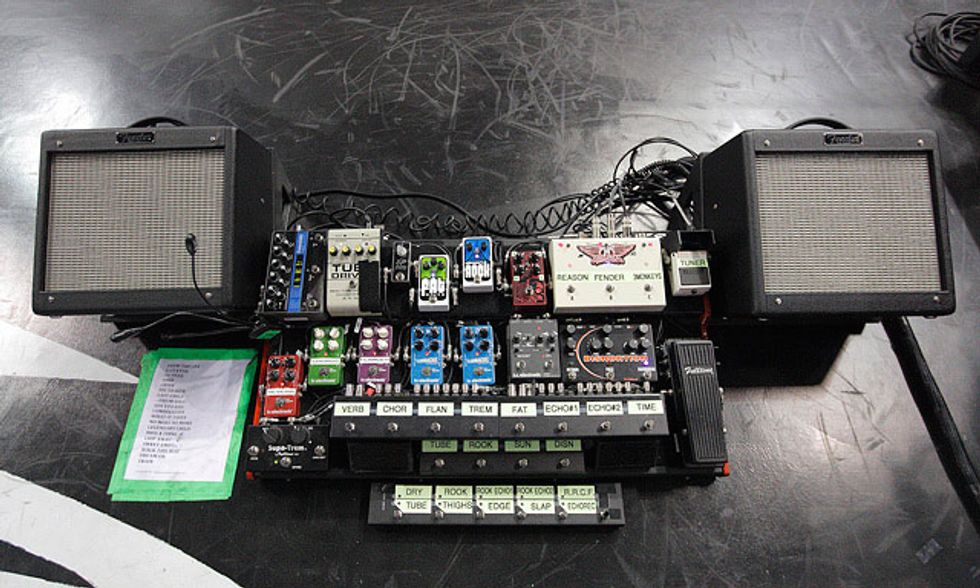 Brad Whitford's Pedalboard