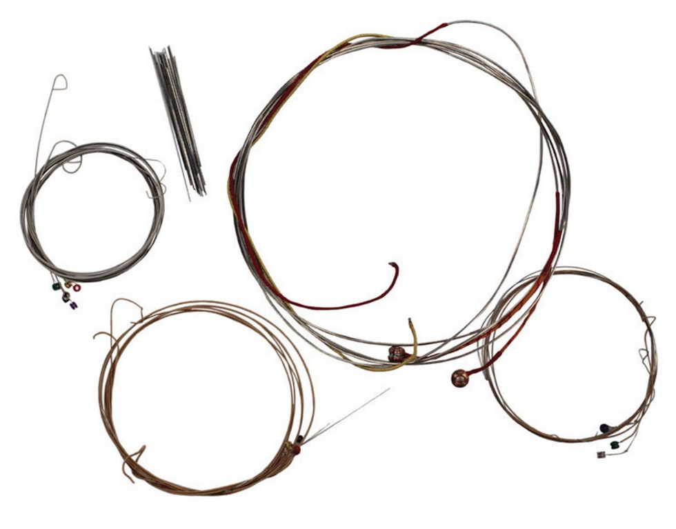 broken guitar strings