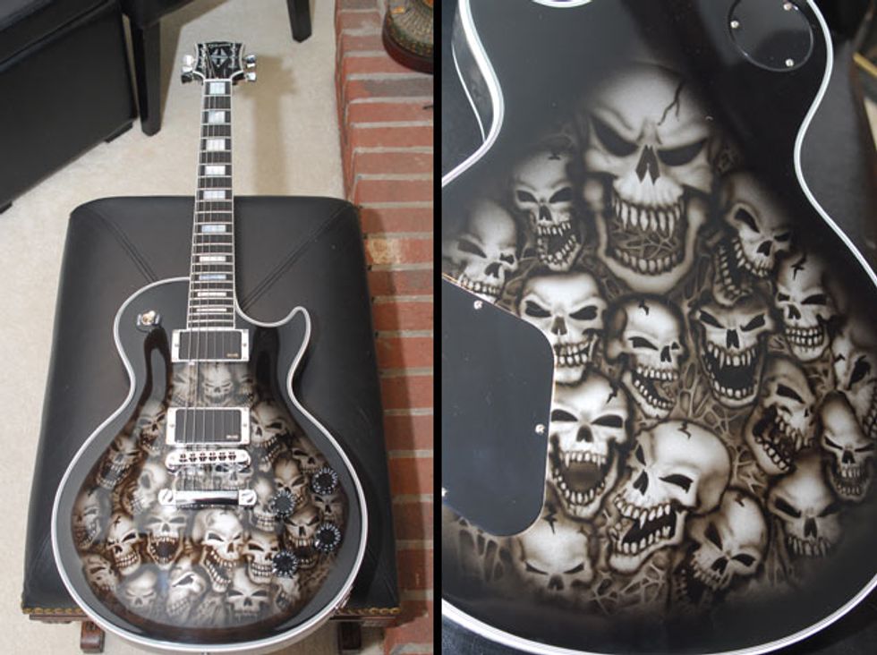Cameron Verrastro's Skullburst Les Paul