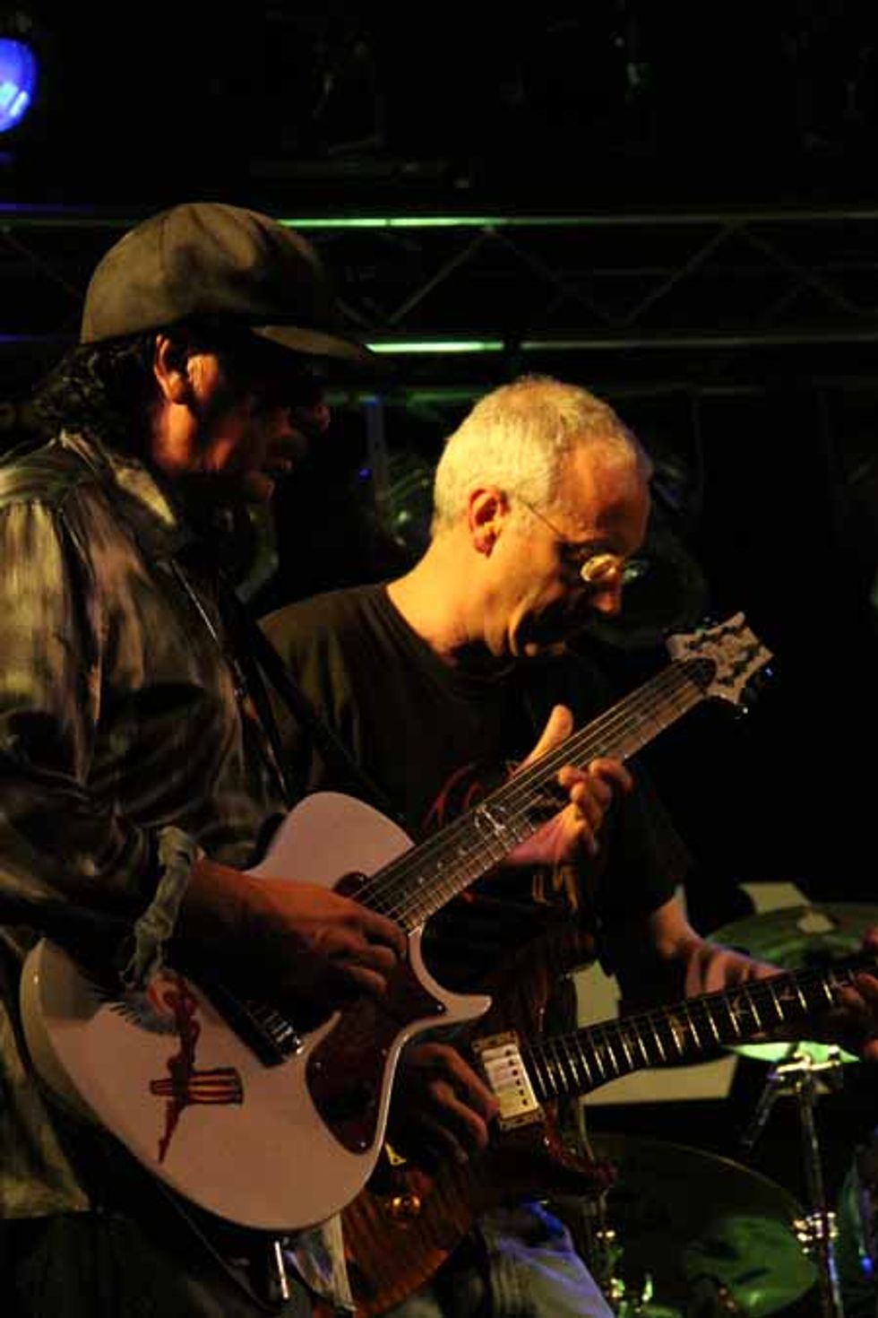 Carlos Santana and Paul Reed Smith