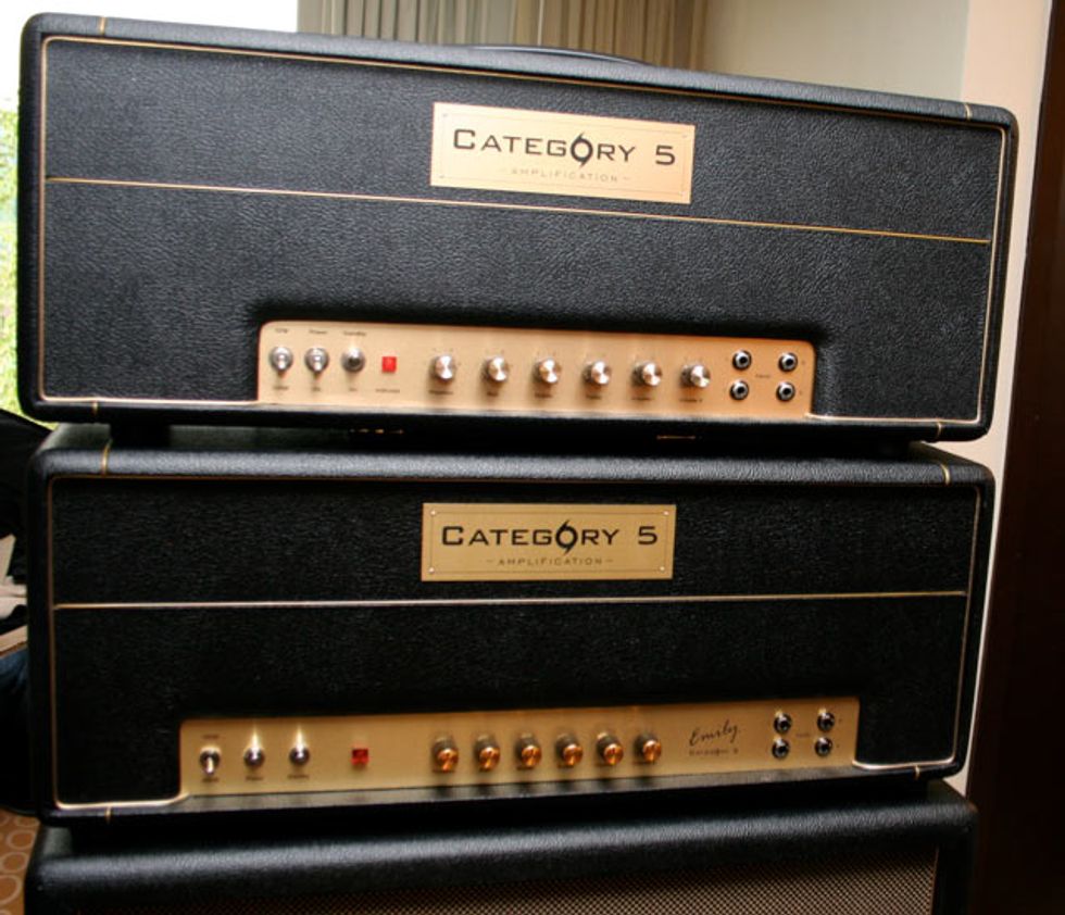 Category 5 Amplification Joe Bonamassa and Emily models