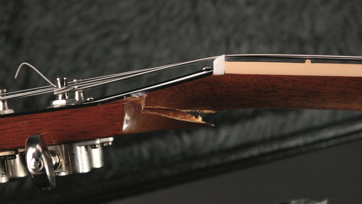 cracked headstock
