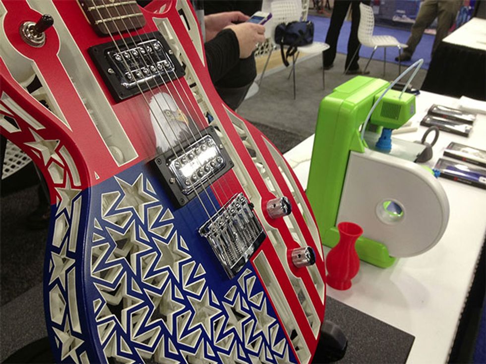 Cubify 3D Printed Guitar