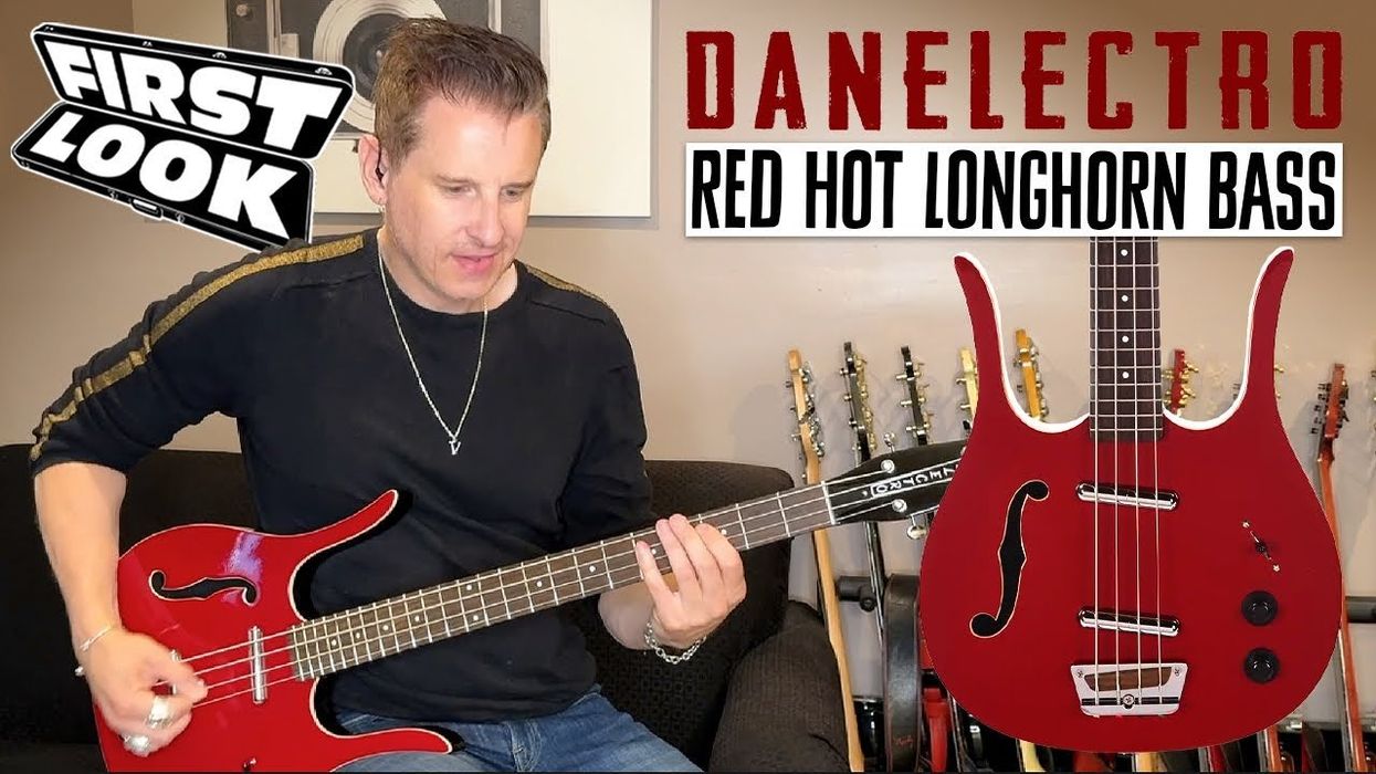 Danelectro Red Hot Longhorn Bass Demo