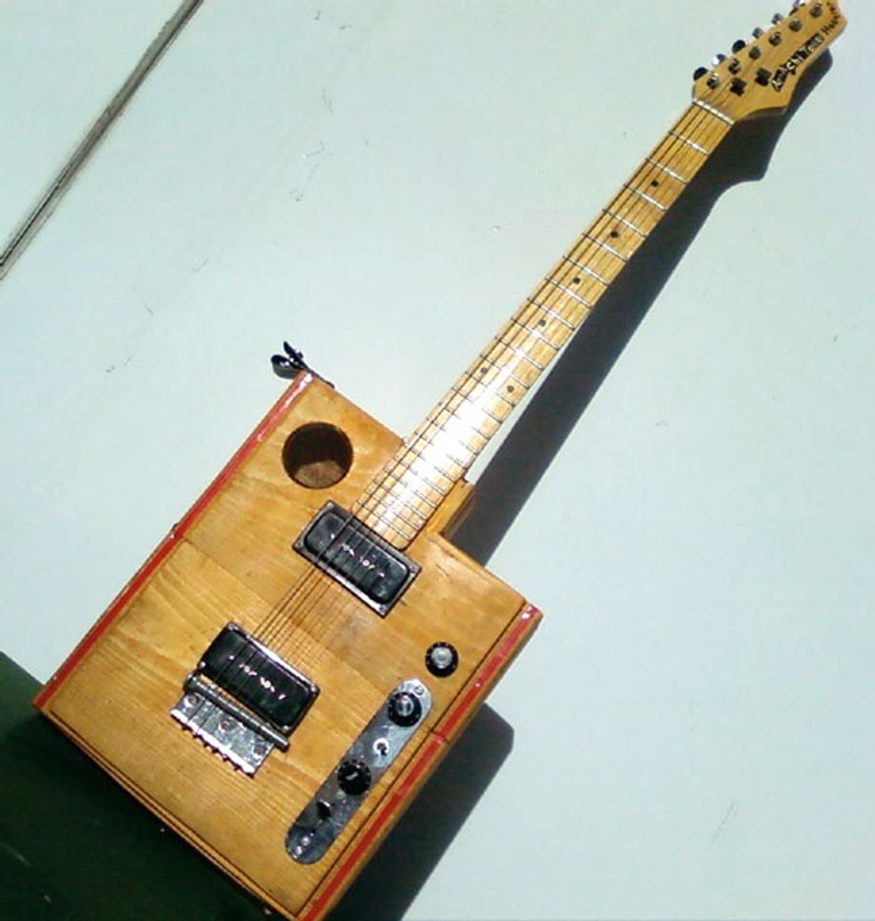 David Ross' Wine Box Guitar