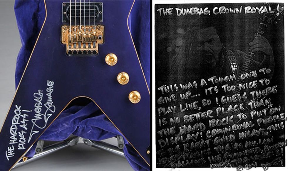 December: Darrell Dimebag Abbott's Washburn Dime 3 Crown Royal