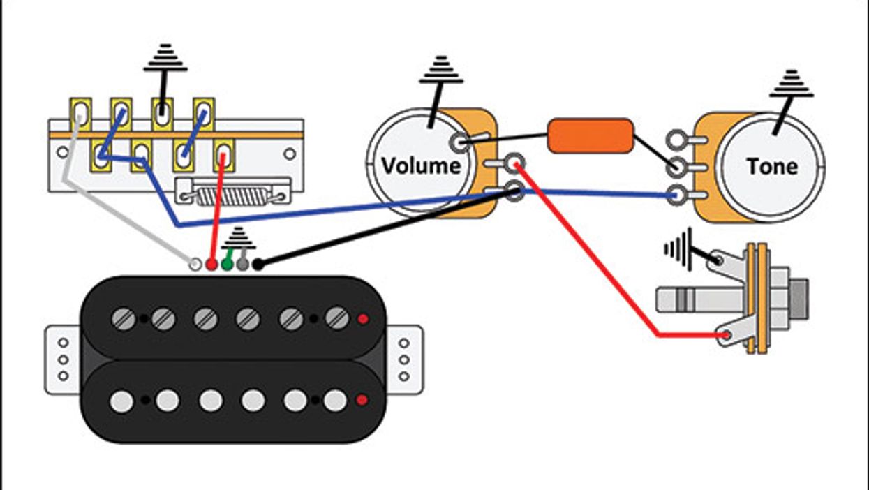 Mod Garage: The Triple-Threat, Solo Humbucker Wiring