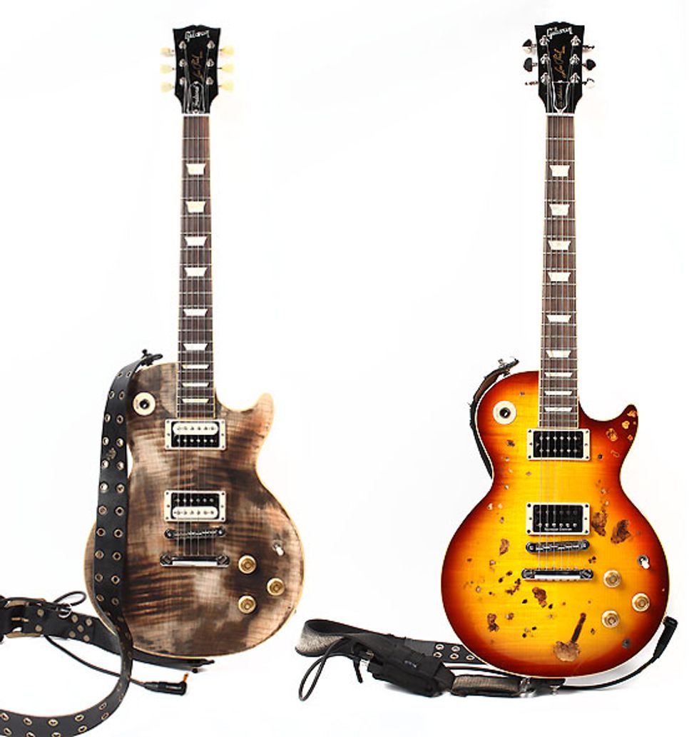 DJ Ashba's Distressed Les Pauls