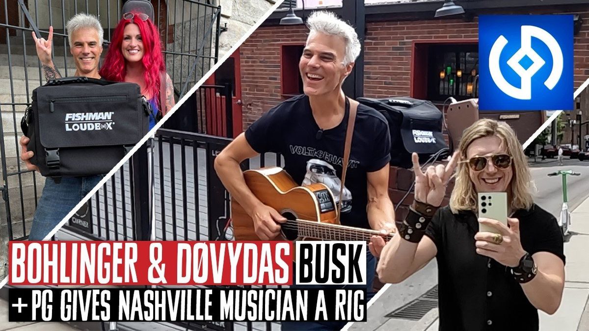 DØVYDAS & John Bohlinger Busk in Downtown Nashville