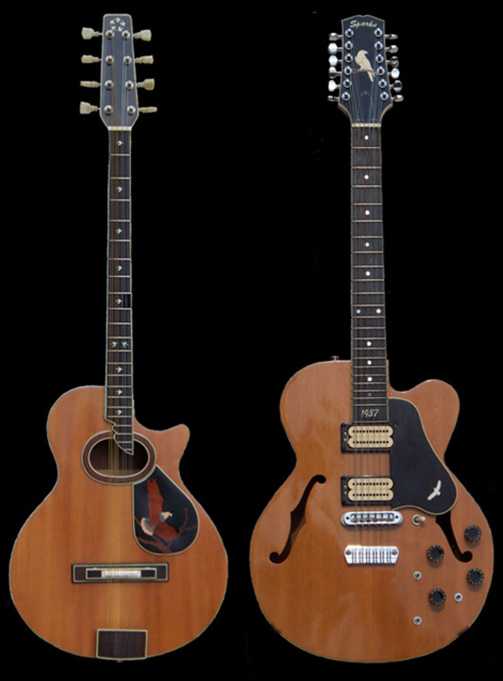 Edward Sparks's 12- and 8-string Guitars