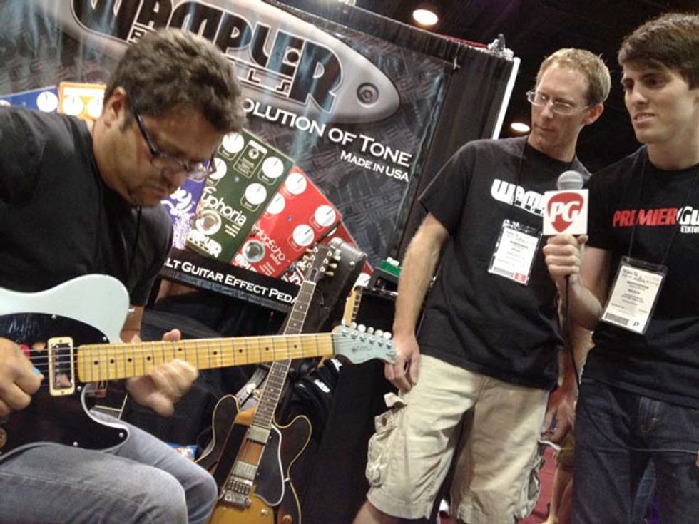 EFAD and Brent Mason at Wampler Pedals