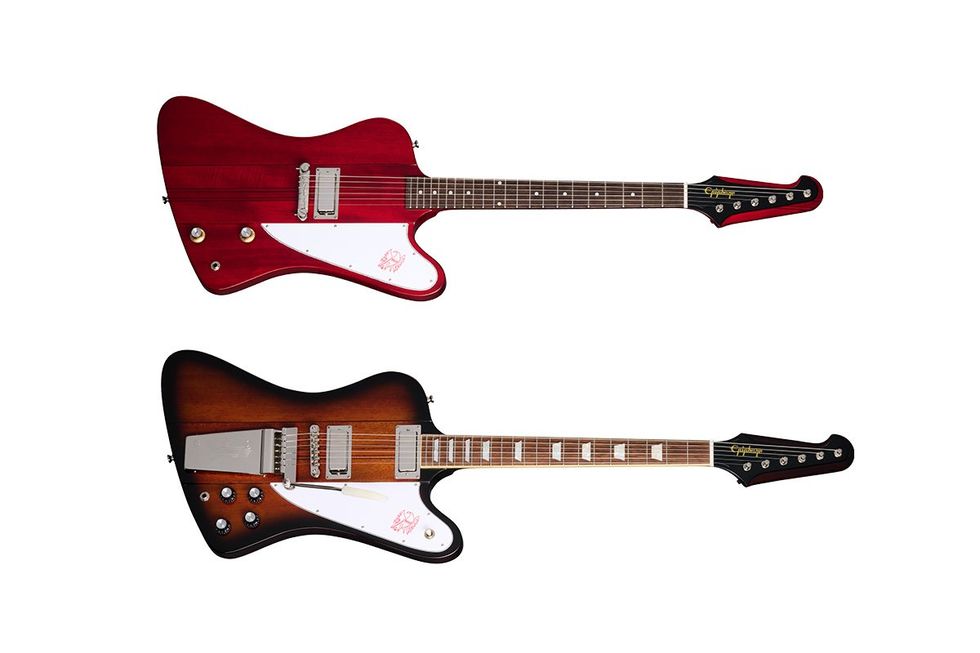 Epiphone Firebird I and Firebird V