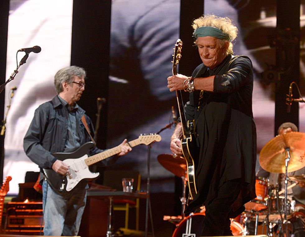 Eric Clapton and Keith Richards