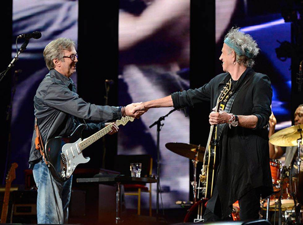Eric Clapton and Keith Richards
