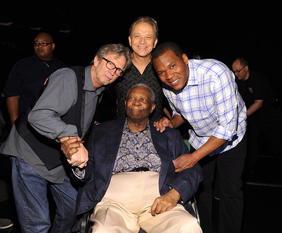 Eric Clapton, Jimmy Vaughan, B.B. King, and Robert Cray
