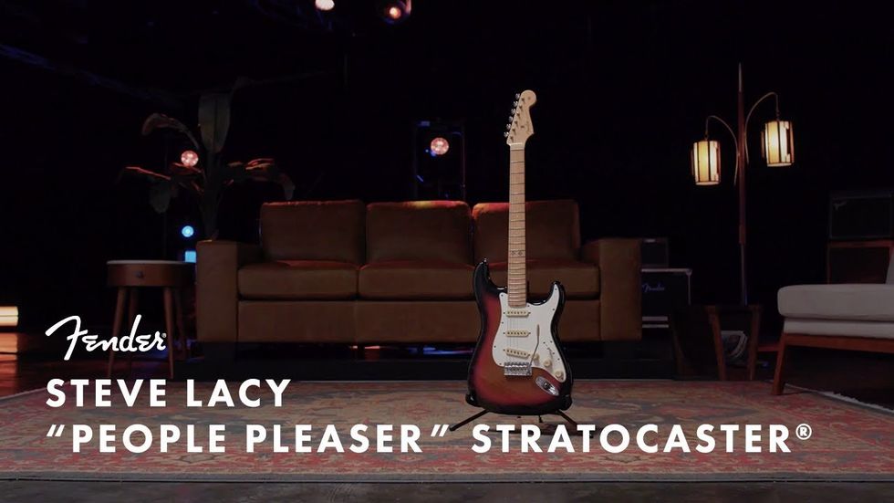 First Look: Fender Steve Lacy People Pleaser Stratocaster - Premier Guitar