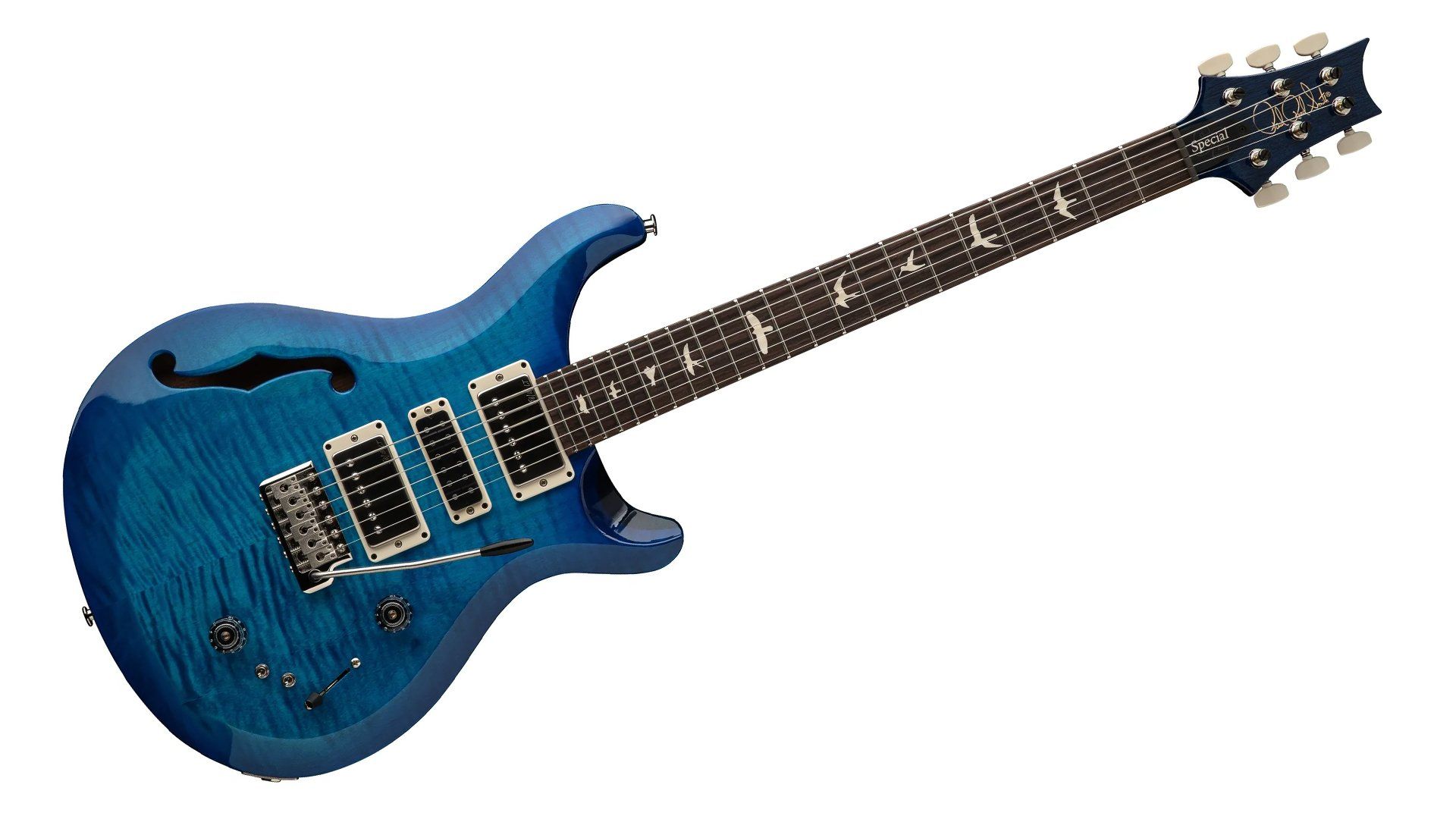 ギター PRS SPECIAL 22 SEMI-HOLLOW (2023) Platinum PRS Special Semi-Hollow Electric Guitar Gray Black