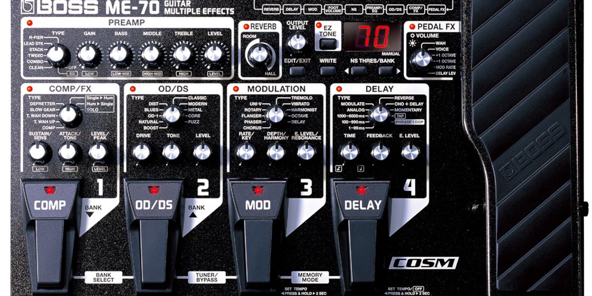 Boss Me 70 Review Premier Guitar