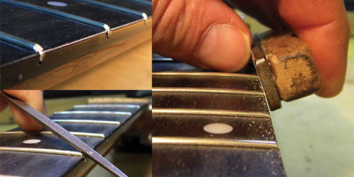 Guitar Shop 101 How to File Sharp Fret Ends Premier Guitar The